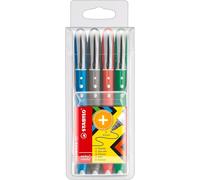 Tianyi-Stabilo - 305448 - Pochette De 4 Stylo Rollers - Pointe Moyenne 0,5 Mm - Assorti