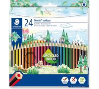 Tianyi-Staedtler - Noris Colour 185 - Etui Carton 24 Crayons De Couleur Assortis En Bois Upcyclé - 185 C24
