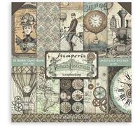 Tianyi-Stamperia International, Kft -Mini Bloc De Scrapbooking Voyages Fantastiques, Multicolore, 20,3 X 20,3 Cm