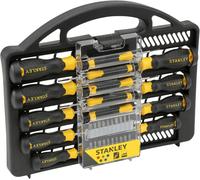 TIANYI-Stanley Stht0-62141 Set de Tournevis 34 Pièces - 13 Tournevis et 20 Embouts - Tournevis Phillips et Torx + Tournevis de Précision - Valise en matière Synthétique - Lames en Acier Inoxydable