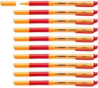 Tianyi-Stylo Encre Gel - Pointvisco - Lot De 10 Stylos - Rouge