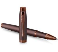 Tianyi-Stylo Roller Im Monochrome Encre Noire Finition Et Garnitures Bordeaux Pointe Fine Coffret Cadeau