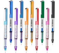Tianyi-Stylos À Bille À Encre Liquide, Pointe Extra Fine De 0,5 Mm, 10 Couleurs À Séchage Rapide, Stylo À Rouler Lisse Pour Le Dessin, Le Coloriage, Le Journal, La Prise De Notes, Les Fournitures De
