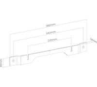 TIANYI-® Support Mural pour Enceinte pour Sonos® Ray, capacité de Charge jusqu'à 2 kg, Blanc