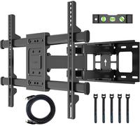 TIANYI-Support Mural TV pour Télévision Plat et Incurvé LCD LED 32-84 Pouces jusqu'à 60KG, Support TV Mural orientable et Inclinable, Bras Doubles Solides et Robustes, Max VESA 600x400mm