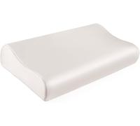 Tianyi-Taie D'oreiller En Soie De Mûrier De 19 Mommes Pour Contour Des Cervicales, En Mousse À Mémoire De Forme, Lavable (Blanc Naturel, 50,8 X 30,5 X 9,9 Cm/6,9 Cm, 1 Pièce)