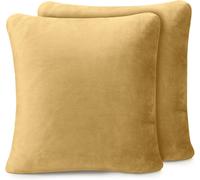 Tianyi-Taie D'oreiller, Sensation Cachemire (Lot De 2), 50 X 50 Cm - Sable