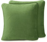 Tianyi-Taie D'oreiller, Sensation Cachemire (Lot De 2), 50 X 50 Cm - Vert Foncé