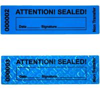 Tianyi-Tamper Evident - Void, Autocollant De Garantie Scellé, Étiquette De Sécurité 25x85 Mm (Bleu)
