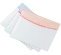 Tianyi-Tarifold Fr 510239 ¿ Color Dream, 6 Pochettes Plastique A4 Enveloppes Avec Fermeture Scratch Polypropylène Recyclable, Assorties Pastel