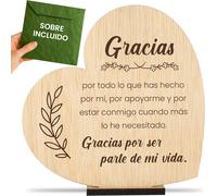 Tianyi-Tarjeta De Agradecimiento En Madera. Regalos Para Dar Las Gracias Amigas Especiales Regalos Originales Cumpleaños Regalos Despedida Amiga Amigo Hombre Mujer Thank You Cards (Gracias)