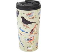 Tianyi-Tasse À Café Thermique Réutilisable Tasse De Voyage Isotherme En Acier Inoxydable Avec Couvercle Anti-Fuite Utilisable Pour Boissons Chaudes Et Froides (Oiseaux Sauvages Vert)
