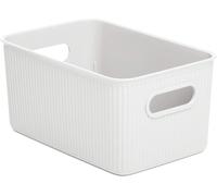 Tianyi-Tatay Baobab Panier De Rangement Multi-Usages Moyenne Avec Capacité Pour 5 Litres, Blanc Pergamón, 18.1 X 27.2 X 13