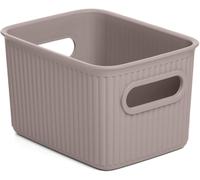 Tianyi-Tatay Baobab Panier De Rangement Multi-Usages Petite Avec Capacité Pour 1,5 Litres, Marron Taupé, 12.8 X 16.7 X 10