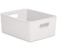 Tianyi-Tatay Panier De Rangement Rectangulaire Baobab, Capacité 15 L, Polypropylène, Sans Bpa, Blanc Pergame. Mesure 29,4 X 38,5 X 16 Cm