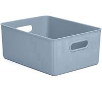 Tianyi-Tatay Panier De Rangement Rectangulaire Baobab, Capacité 15 L, Polypropylène, Sans Bpa, Bleu Mystique. Mesure 29,4 X 38,5 X 16 Cm