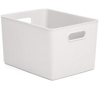 Tianyi-Tatay Panier De Rangement Rectangulaire Baobab, Capacité 22 L, Polypropylène, Sans Bpa, Blanc Pergame. Mesure 29,4 X 38,5 X 23 Cm