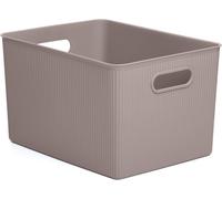 Tianyi-Tatay Panier De Rangement Rectangulaire Baobab, Capacité 22 L, Polypropylène, Sans Bpa, Taupe. Mesure 29,4 X 38,5 X 23 Cm