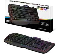 TIANYI-¿ Teclado de Juegos K900 (Layout Español) ¿ 105 Teclas Semi-Mecánicas- Retroiluminación LED RGB, 9 Modos: 8 predefinidos y 1 personalizable - 19 teclas Anti-ghosting