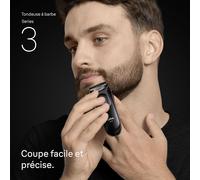 Tianyi-Tondeuse À Barbe Series 3, + 3 Outils Pour Créer Son Style, Lame Ultra-Affûtée, Autonomie De 50 Min, 40 Longueurs, Bt3520, Noir-Bleu