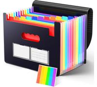 Tianyi-Trieur Document, 13 Compartiments Rangement Papier Dossiers Accordéon Organiseur Extensible A4 Classeur Trieur Avec Couvercle Et Onglets De Couleur Pour Papier Classement Papier Administratif