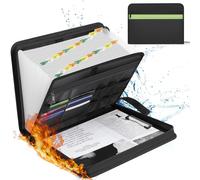Tianyi-Trieur Document - Trieur A4 Ignifuge Avec Fermeture Éclair Et Étiquettes - Classeur Rangement Documents À 13 Poches Avec Trieur Papier Multi-Poches Pour Fichiers A4 Facture Et Plus