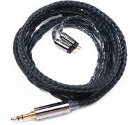 TIANYI-Tripowin Zonie IEM Câble, 16 Fils câble de Casque argenté, 1,25 m câble SPC in Ear Monitor pour 7hz Zero:2 Orchestra Lite Cadenza Hype4 Supermix4¿3,5mm¿(0,78mm 2pin,Vert foncé)