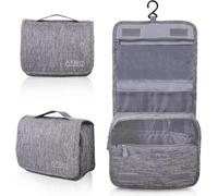 Tianyi-Trousse De Toilette, Pliable Grande Trousse De Toilette Voyage Pour Hommes Et Femmes,Multifonction Imperméable Sac Cosmétique Organisateur De Voyage Avec Crochets