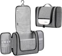 Tianyi-Trousse De Toilette, Pliable Grande Trousse De Toilette Voyage Pour Hommes Et Femmes,Multifonction Imperméable Sac Cosmétique Organisateur De Voyage Avec Crochets