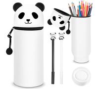 Tianyi-Trousse En Silicone Kawaii,Trousse En Silicone Souple 2-En-1 Avec 2 Stylos,Trousse Scolaire Silicone Extensible,Diy Trousse À Crayons En Silicone Pour Adolescents, Aux Filles, À L'école, Burea