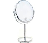 Tianyi-Tuka Miroir Cosmétique Sur Pied 5x Grossissement Tkd3108-5x, Miroir Maquillage Miroir De Rasage, Chromage Miroir Salle De Bain, Double Visage 8 Inch Miroir De Table