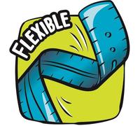 Tianyi-Twist'n Flex Règle Plate Souple, Ludique Et Incassable - Règle 20 Cm Double Graduation Coloris Vert
