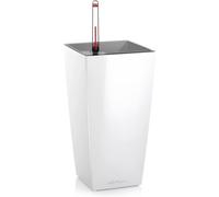 Tianyi-\U2013 Pot De Fleurs D'interieur \U2013 Mini\U2013cubi \U2013 Réserve D'eau Intégrée \U2013 Coloris Blanc \U2013 9 X 9 X 18 Cm