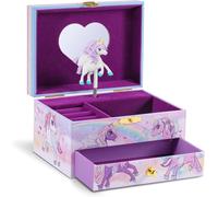 TIANYI-UNICORN - Boîte à Bijoux musicale Fille avec Figurine Licorne et nombreux rangements, Boîte à musique Licorne