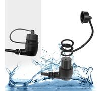 TIANYI-USB C 3.1 90° Angle Embarqué Imperméable Câble Adaptateur 10Gbps USB C Mâle à Femelle Droit Angle Panneau Montage Cable,Pour Auto Tableaux bord équipement Panneau, 30cm/11.8in (coudé gauche)