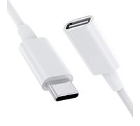 TIANYI-USB C Prolunga per Caricatore Mag-safe PS5 Tipo C Maschio a Femmina Supporto Prolunga USB 9V 3A per Caricatore Mag safe Compatible iPhone 13/14 480Mbps Trasferimento Dati 0.5m/50cm-Bianco