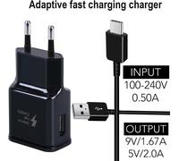 Tianyi-Usb Chargeur Avec 1,5m Usb Typ-C Rapide Câble Pour Samsung Galaxy A15 A14 A13 A05s A04s A54 A53 A52s A42 A34 A33 A23 S8 S8+ S9 Plus S10 S10e, M53 M33 M23 M13, Adaptateur Secteur Chargeur Rapid