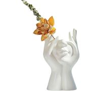 Tianyi-Vase De Tête Féminin, Vase De Corps Humain, Petit Vase À Fleurs, Vase En Céramique Blanche, Vase Facial, Vase De Jardin Moderne, Décoration De Maison Et De Salon, Statue D'art De Table Intérie