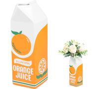 Tianyi-Vase Vintage À Jus D'orange - Créatif En Céramique - Polyvalent Décoratif Pour Salon, Cuisine - Fleurs Fraîches Séchées - 7 X 21,5 Cm