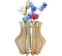 Tianyi-Vases Pour Fleurs Vase Jigsaw 3d Vase En Bois Pour Fleurs Vase Pour Fleur Pour Fleurs Et Plantes Pourtournesol Tulipe Orchidée Fleur De Cerisier