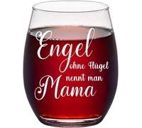 Tianyi-Verre À Vin Avec Gravure ¿ Ange Sans Ailes Appelé Maman ¿ Cadeau D'anniversaire Pour Maman ¿ Verres À Vin Rouge ¿ Cadeaux Pour Les Femmes Pour Un Anniversaire, La Fête Des Mères, Noël