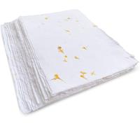 Tianyi-Wanderings Papier Blanc Fait À La Main Avec De Vrais Pétales De Fleurs ¿ 21 X 15 Cm ¿ Format A5, Paquet De 50 ¿ Papier À Feuilles Mobiles Mixtes Pour Aquarelle, Écrivains ¿ Épaisseur 150 Gsm