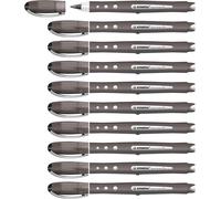 Tianyi-Worker+ Colorful - Stylo Roller - Lot X 10 Stylos Pointe Moyenne - Noir