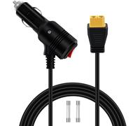 Tianyi-Xt60 Allume Cigare Avec Interrupteur Et Indicateur Led 12v 24v 16awg 15a Cable Xt60 Allume Cigare, Pour Moto, Voiture, Bateau, Panneaux Solaires Onduleur De Voiture (2 M)