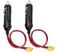 Tianyi-Xt60 Câble Allume Cigare16awg,16awg 12v Xt60 Series Vers Câble Allume Cigare Mâle Pour Drone Xt60 Et Autres Appareils De Charge De Batterie Xt60 Avec Fusible Et Interrupteur(1mètre/3pied-F)