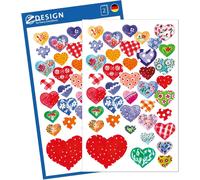 Tianyi-Z-Design Sticker Décoratif Matériau : Papier Gemusterte Herzen