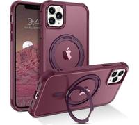 TIANYING for Magnetic iPhone 11 Pro Max Phone Case [Compatible with MagSafe] Rotatable Ring Holder Kickstand Design Shockproof Women Men Girl Boy Drop