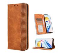 TIANYUE Coque Fairphone 6+/Fairphone 6 Cover avec Fonction de Support, Fermeture Magnétique, avec Rangements Porte-Cartes de Crédi-Marron