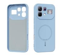 TIANYUE Coque Magnétique pour Infinix Note 60 Pro, Compatible avec Mag-Safe, Bague Magnétique Intégrée, Coque Antichoc Mince en Silicone Liquide pour Infinix Note 60 Pro-Bleu Clair