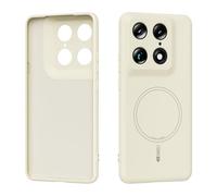 TIANYUE Coque Magnétique pour Motorola Signature 5G, Compatible avec Mag-Safe, Bague Magnétique Intégrée, Coque Antichoc Mince en Silicone Liquide pour Motorola Signature 5G-Beige